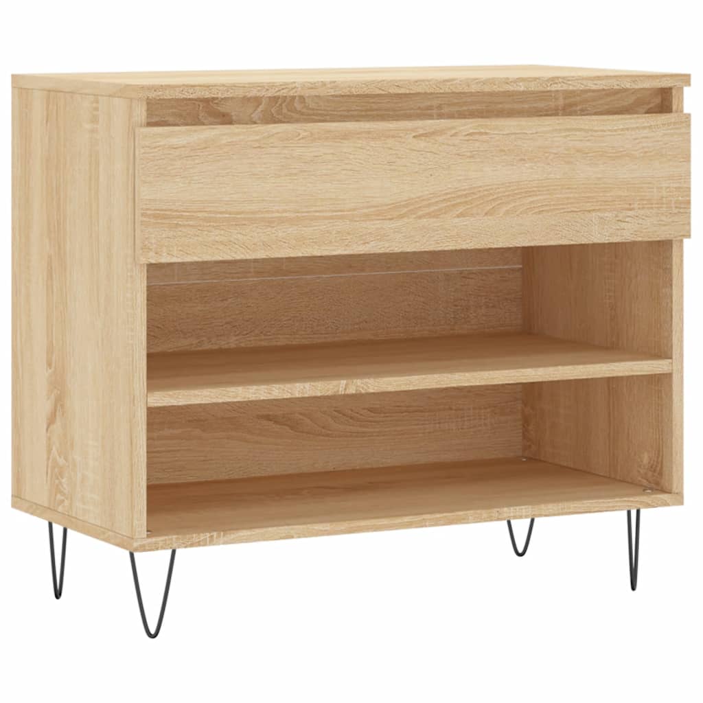 Armoire à chaussures Chêne sonoma 70x36x60 cm Bois d'ingénierie