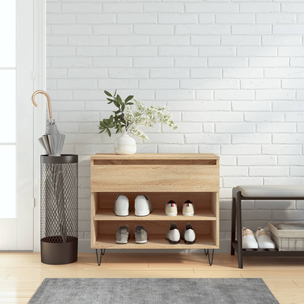 Armoire à chaussures Chêne sonoma 70x36x60 cm Bois d'ingénierie