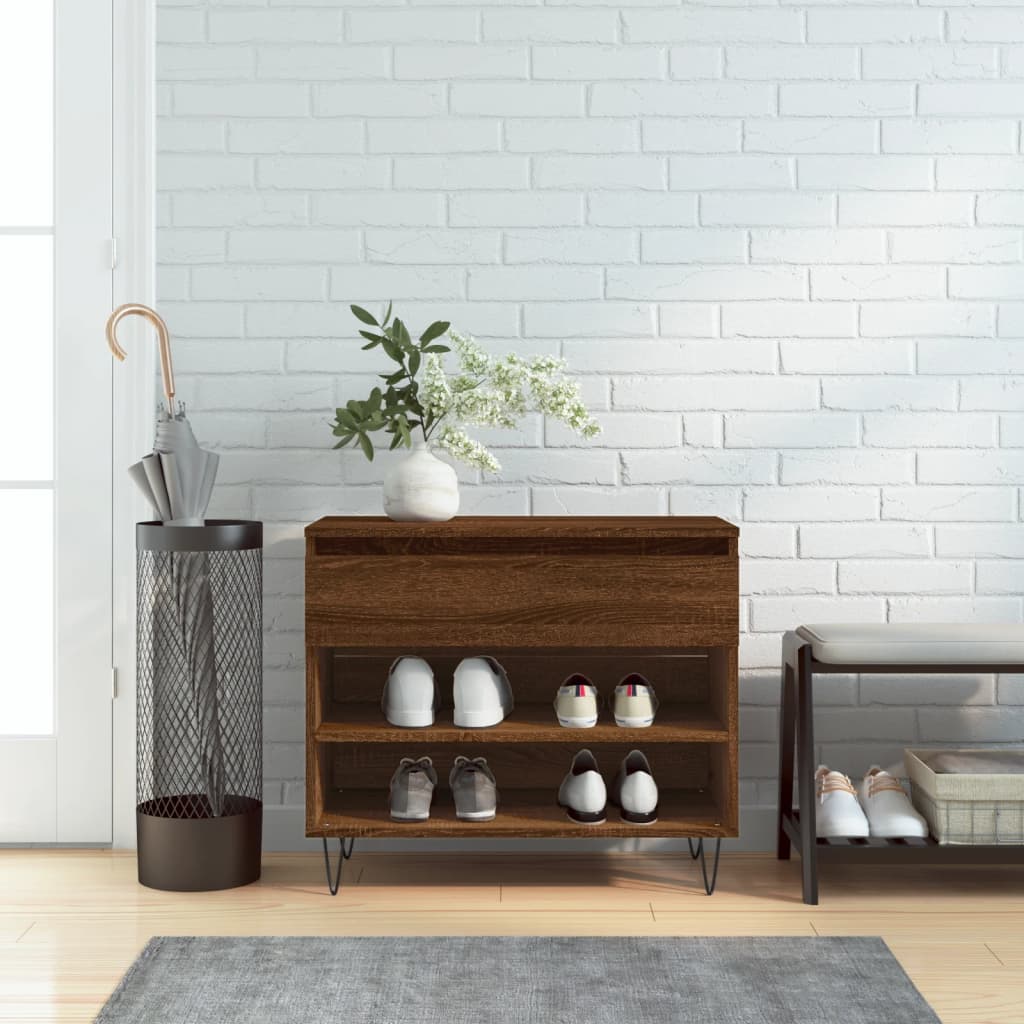 Armoire à chaussures Chêne marron 70x36x60 cm Bois d'ingénierie