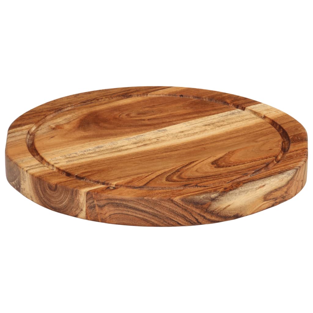 Planche à découper Ø25x2,5 cm bois d'acacia massif
