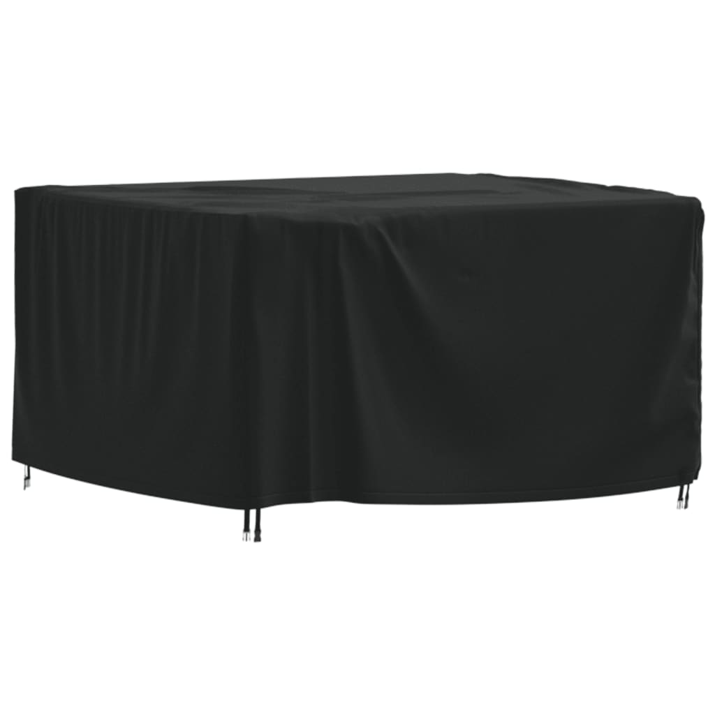 Housse de salon de jardin noir 125x125x74 cm oxford 420D
