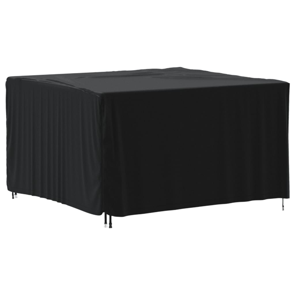 Housse de salon de jardin noir 125x125x74 cm oxford 420D