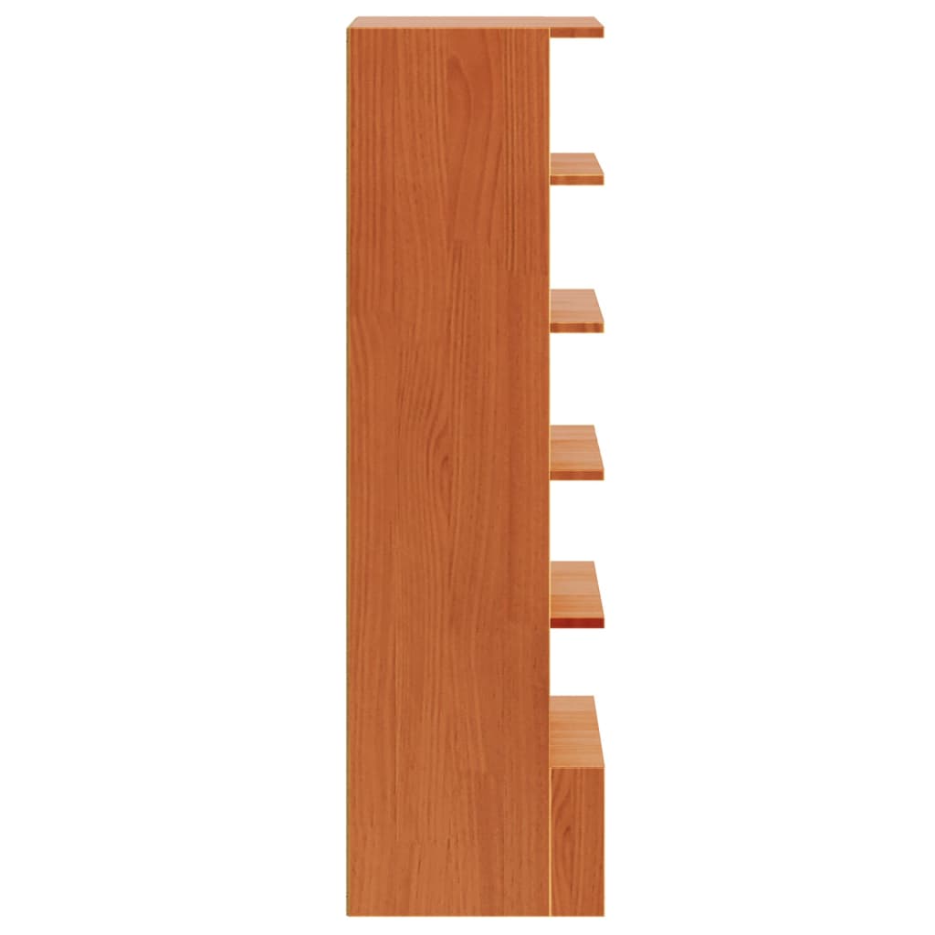 Armoire à chaussures cire marron 52x30x104 cm bois pin massif
