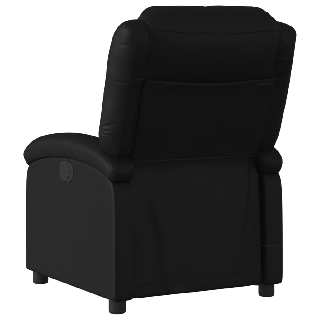 Fauteuil de massage inclinable Noir Similicuir