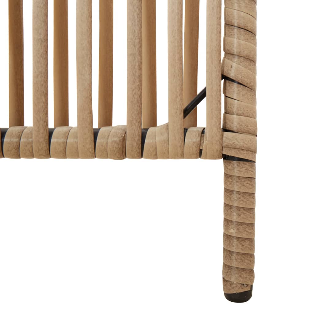 Cloison de séparation 3 panneaux beige résine tressée