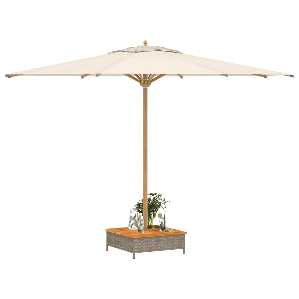 Couvercle de base de parasol gris 70x70x25 cm