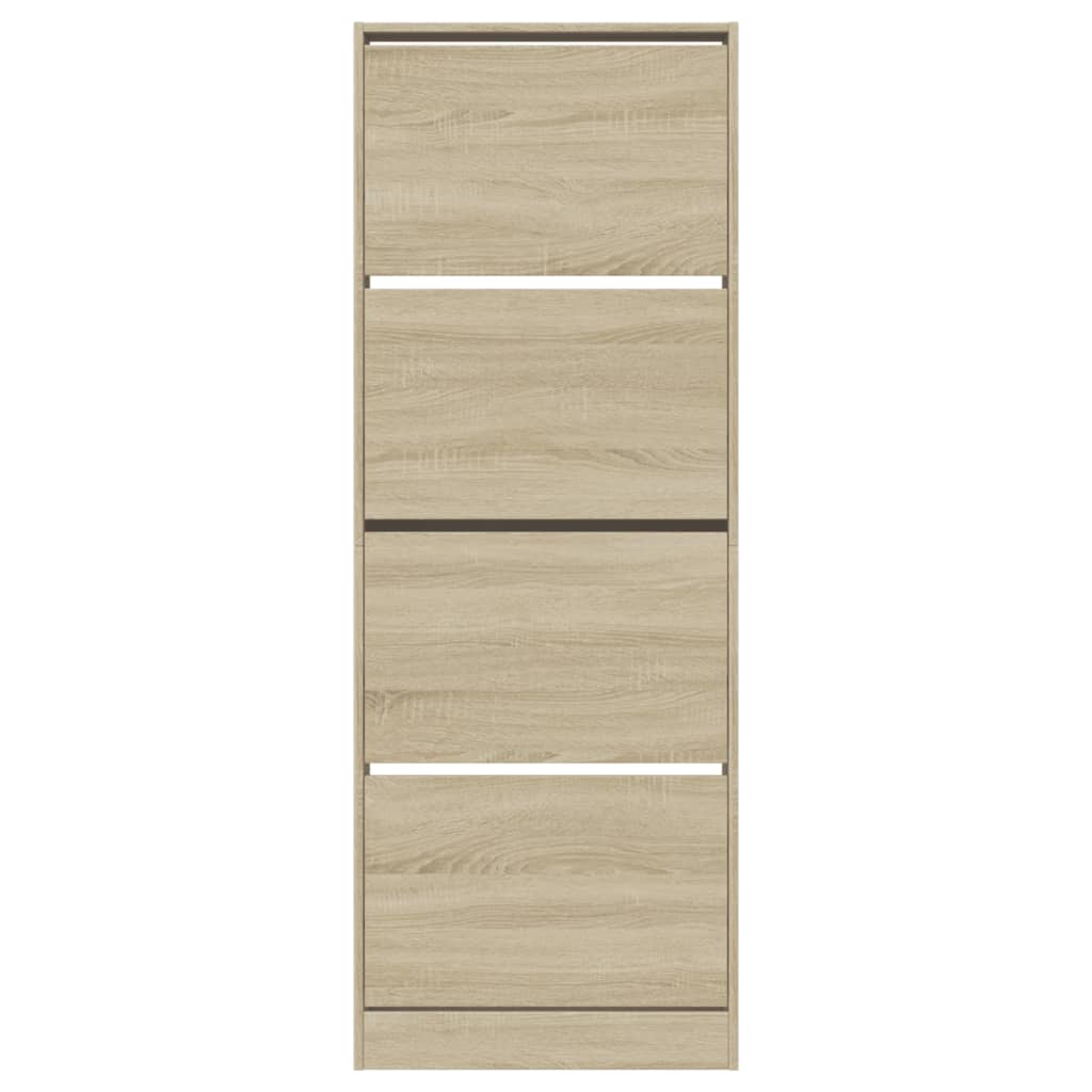 Armoire à chaussures chêne sonoma 60x21x163,5cm bois ingénierie