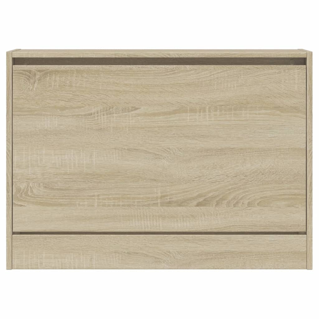 Armoire à chaussures chêne sonoma 80x21x57 cm bois d'ingénierie