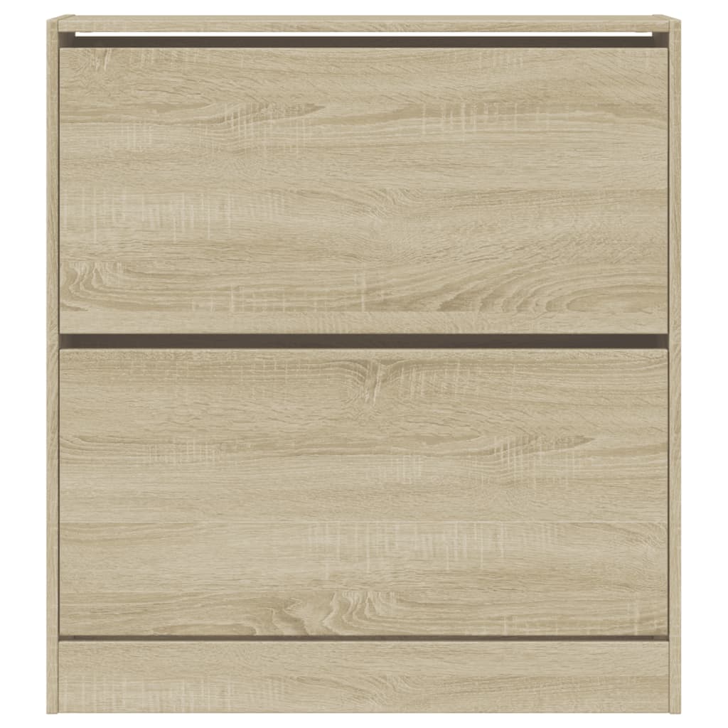 Armoire à chaussures chêne sonoma 80x21x87,5 cm bois ingénierie