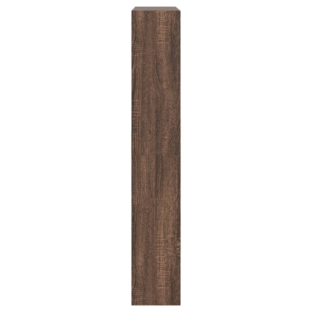 Armoire à chaussures chêne marron 80x21x125,5cm bois ingénierie