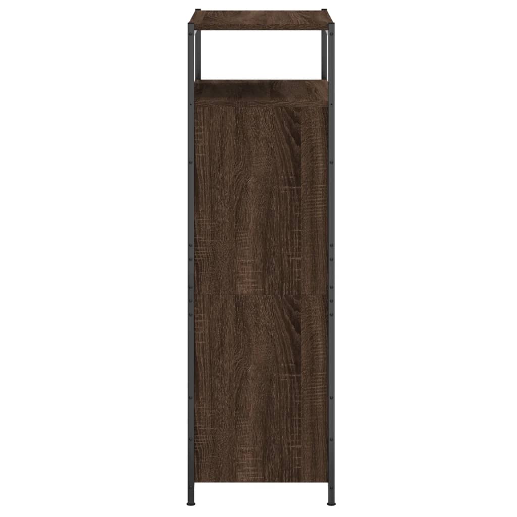 Armoire à chaussures chêne marron 60x34x112cm bois d'ingénierie
