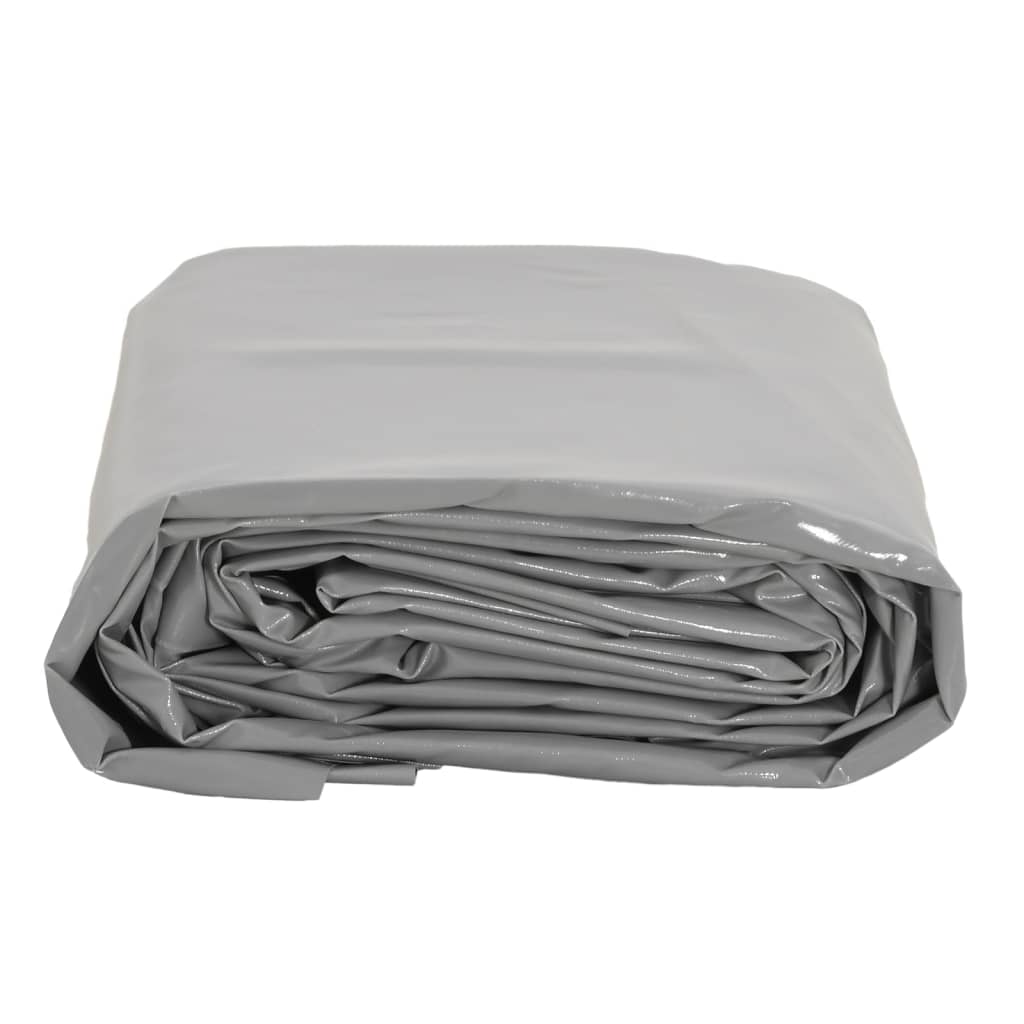 Bâche gris 1,5x6 m 600 g/m²