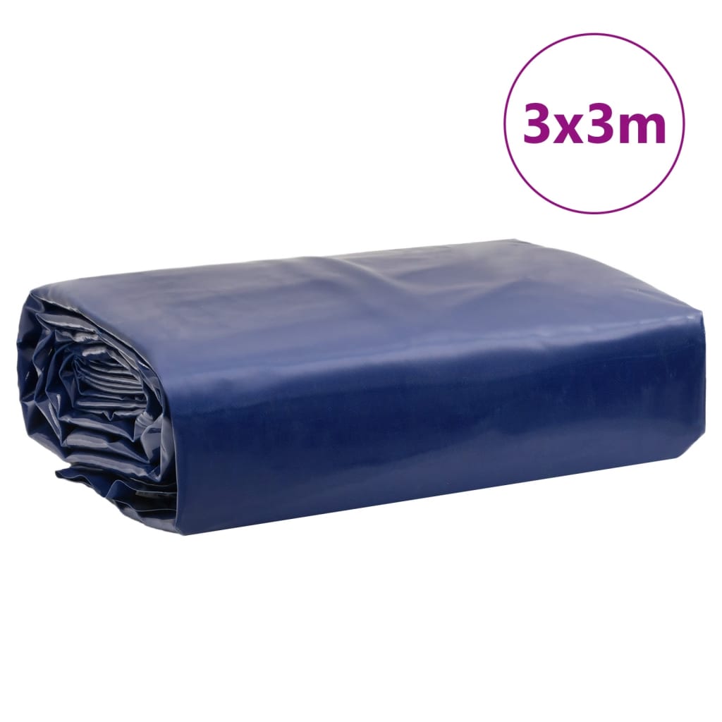 Bâche bleu 3x3 m 600 g/m²