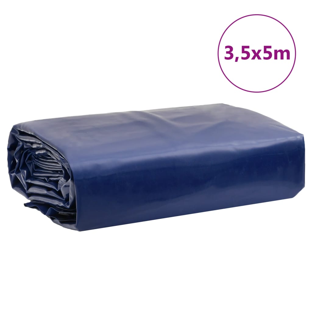 Bâche bleu 3,5x5 m 600 g/m²
