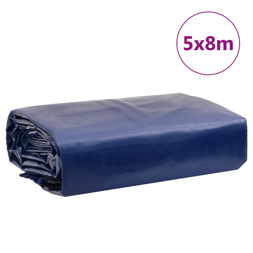 Bâche bleu 5x8 m 600 g/m²