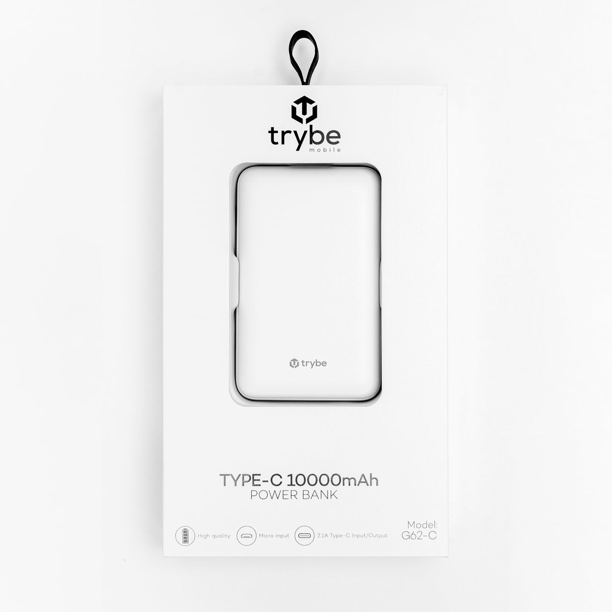 Trybe 10000mAh Dual USB-A + USB-C G62-C Power Bank-6